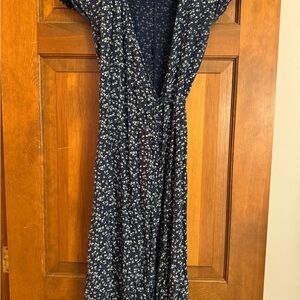 Brandy Melville Navy Floral Maxi Dress
